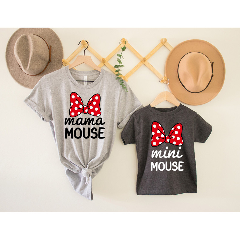 Disney Family Shirt,Red Bow Matching Mama & Mini Mouse Shirt,Mama Mouse Shirt,Mini Mouse T-Shirt,Funny Mom Gifts,Disney Family Vacation Tee.jpg