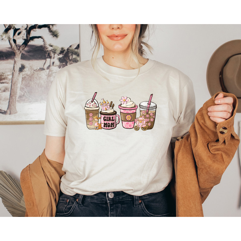 Coffee Shirt, Girl Mom Shirt, Coffee Lover Shirt, Girl Mama Shirt, Mom of Girls Shirt, Cute Mom Tee, Latte Drink Cup, Ice Coffee Sweatshirt.jpg