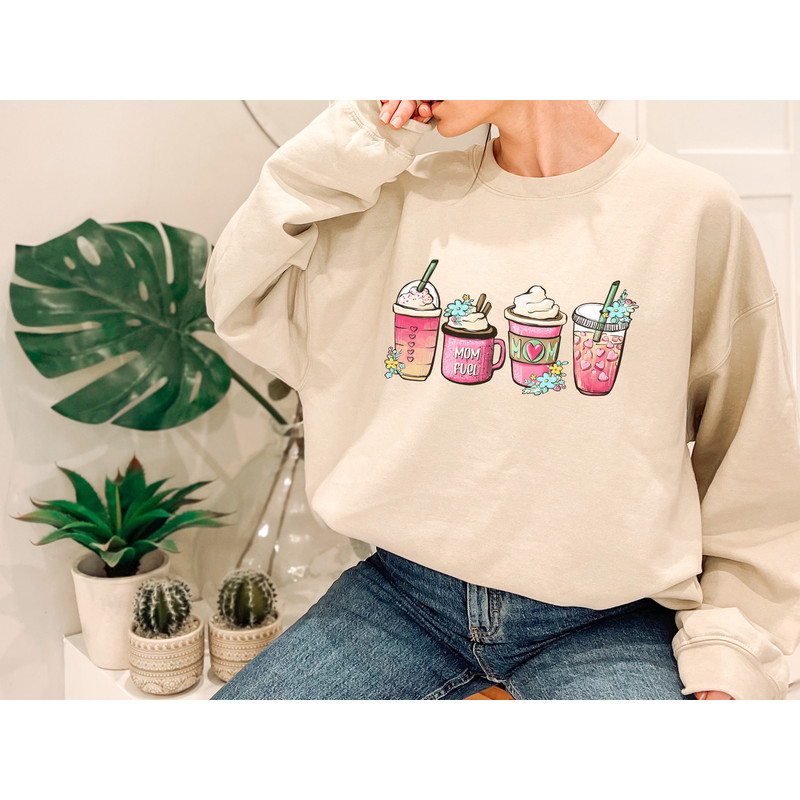 Mama Coffee mug Shirt, Coffee cup Shirt, But First Coffee, Coffee Latte Lover Gift, Iced Coffee Shirt, Womens Crewneck, cute coffee tee.jpg