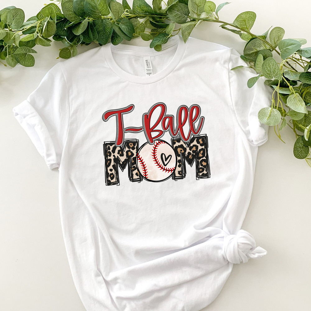 Tee Ball Mom Shirt, T-Ball Mom Leopard Print Bleached Distressed Shirt, Cute Trendy Shirt for Tee Ball Mom.jpg