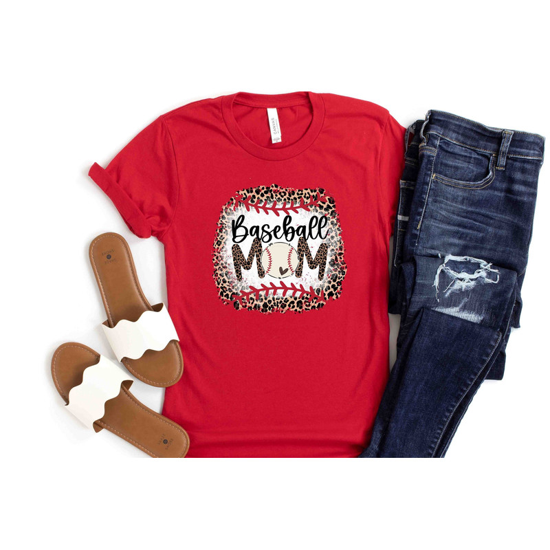 Baseball Mom Shirt, Baseball Mama Shirt, Baseball Shirt For Women, Sports Mom Shirt, Mothers Day Gift, Family Baseball Shirt, cheetah Prin.jpg