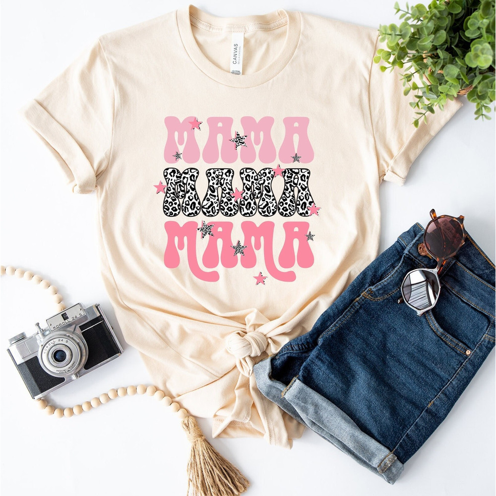 Cheetah Mama Shirt for Mother's Day, Leopard Mama Shirt, Gifts for Mom, Cute Mama Gift for Mothers Day, Mama T Shirt.jpg