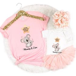 koala mommy and me shirt, customized our first mothers day shirt,matching mommy and me shirt, mothers day tee,personaliz