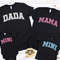 Mama Mini Matching Shirts, Matching Dada And Mini Shirts, Sport Family Shirts, Colorful Family Matching Shirts.jpg