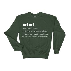 mimi sweatshirt, grandma pullover, gift for grandma, nana sweater, mimi announcement, mimi life crewneck, mothers day sw