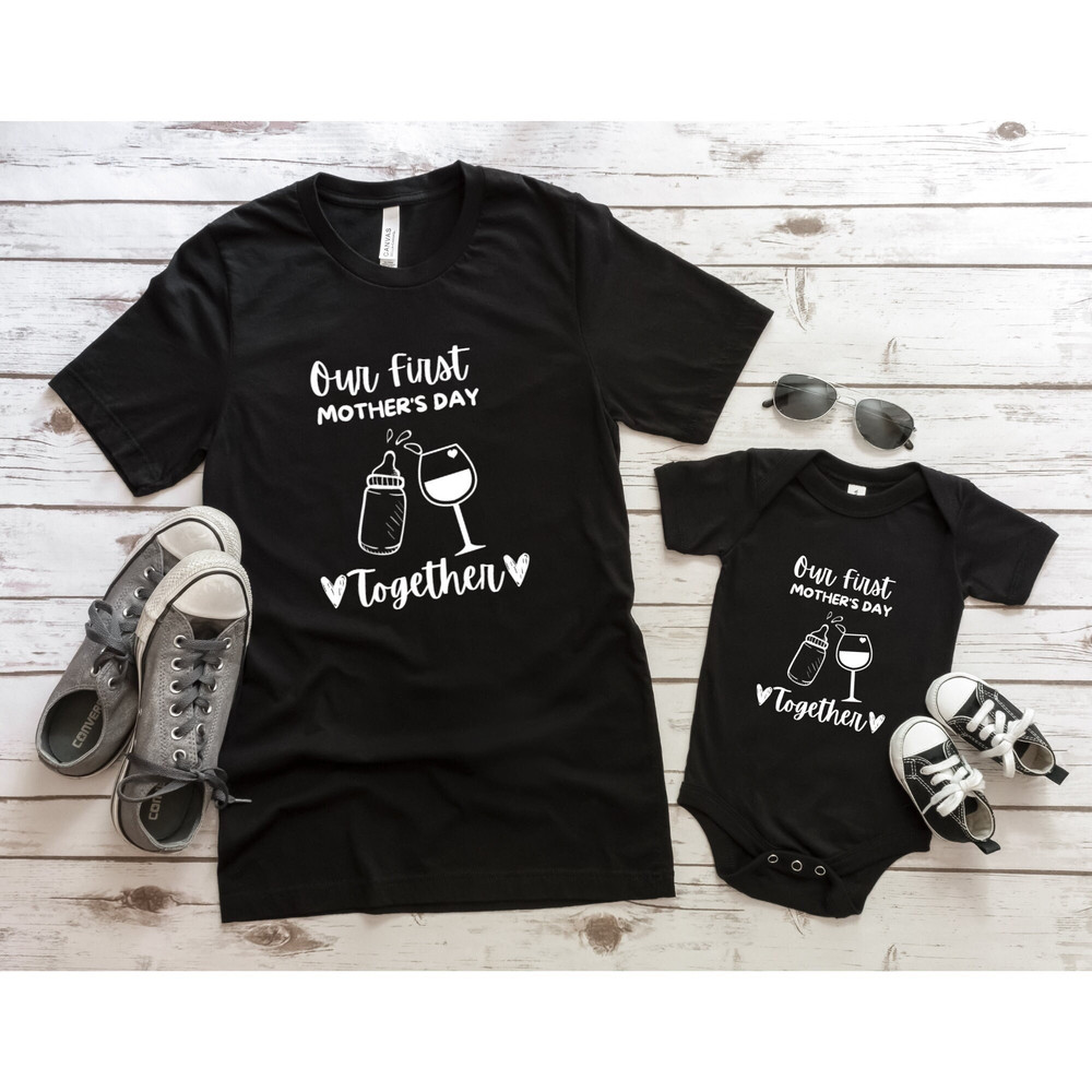 Our First Mother's Day Shirt, Mothers Day Matching Shirt, Mother's Day Mommy And Baby Outfit, Mother's Day Gift.jpg