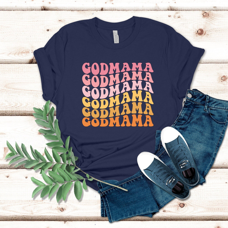 Retro Godmother Shirt for Mother's Day, Cute Godmama Gift for Baptism, Godmother Gift from Goddaughter, God Mother Proposal, Godmom Gift 1.jpg