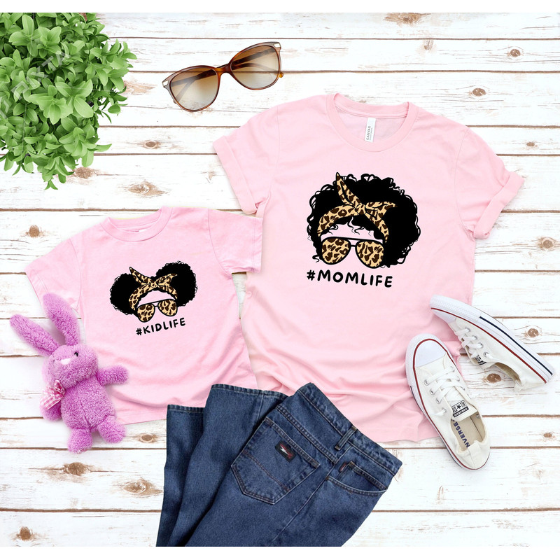 Afro Mom Life Shirt, Afro Kid Life Shirt, Mom and Me Shirt, Mom Life And Kid Life Shirt, Mommy And Me, Shirts Mama Mini Matching Shirt.jpg