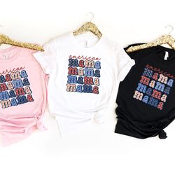 american mama shirt, 4th of july mom shirt, american flag themed mom shirt, patriot mom shirt, gifts for 4th of july, mo