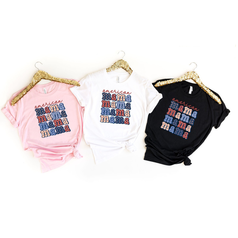 American Mama Shirt, 4th Of July Mom Shirt, American Flag Themed Mom Shirt, Patriot Mom Shirt, Gifts For 4th Of July, Mom Shirt, Mama Shirt.jpg