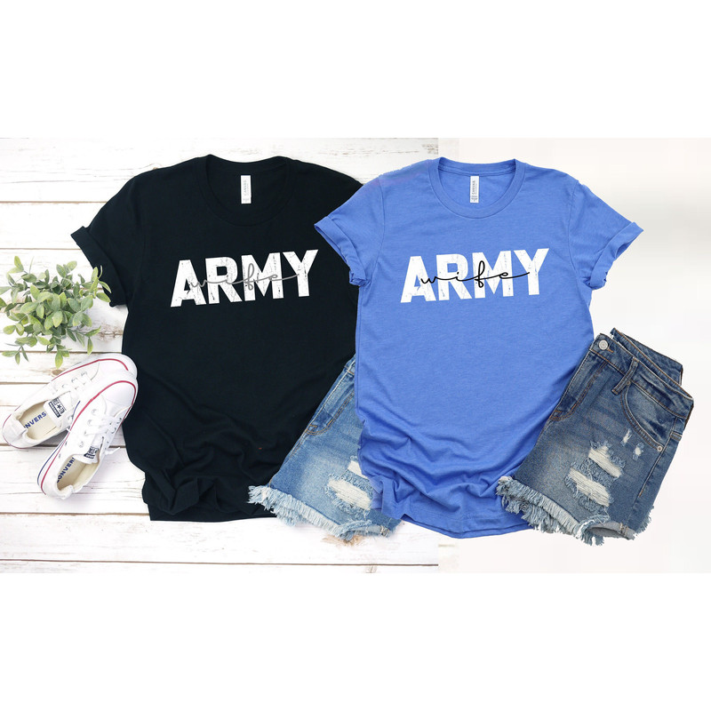 Army Wife Shirt, Military Wife Shirt, Army Shirt for Wife, Army Shirt for Mom, Custom Army Shirt, Gift for Mom, Army Shirt, Navy Wife Shirt.jpg