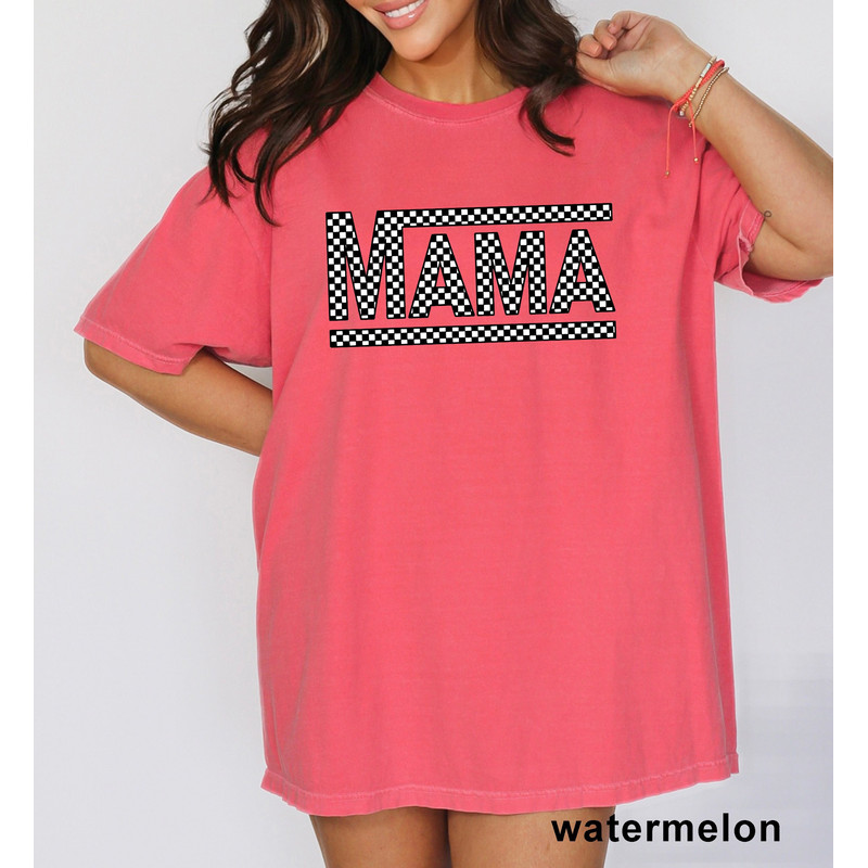 Comfort Colors Tee, Checker Pattern Mama Shirt, Checker Mama Shirt, Check Mama Shirt, Checkered Mama Shirt, Comfort colors Mamam Shirt.jpg