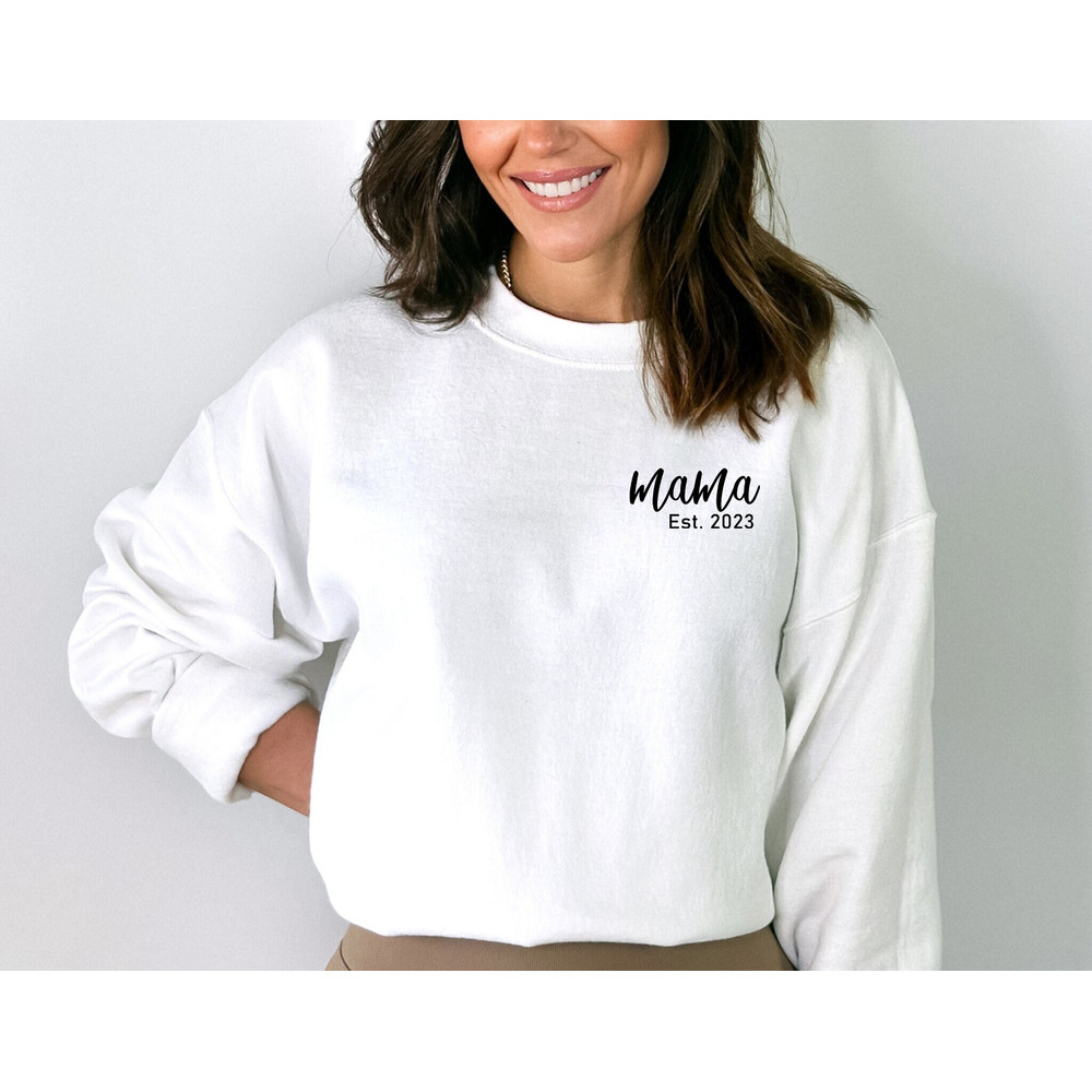 Personalize Mom Gift Sweatshirt, Mother's Day Gift, Mama Sweatshirt, Mom Shirt, Mom Life Shirt, Mom Hoodie, Mama Crewneck, New Mom Shirt.jpg