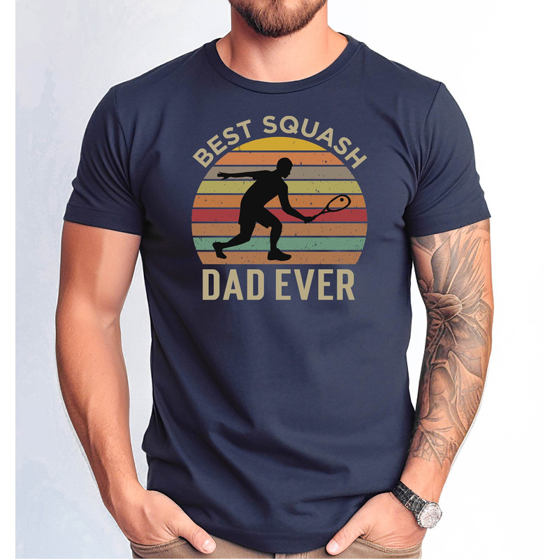 Best Squash Dad Ever Tshirt, Squash Dad Tshirt, Squash Dad Father's Day Tee, Squash Dad Distressed Design Tee, Father's Day Gift Tee.jpg