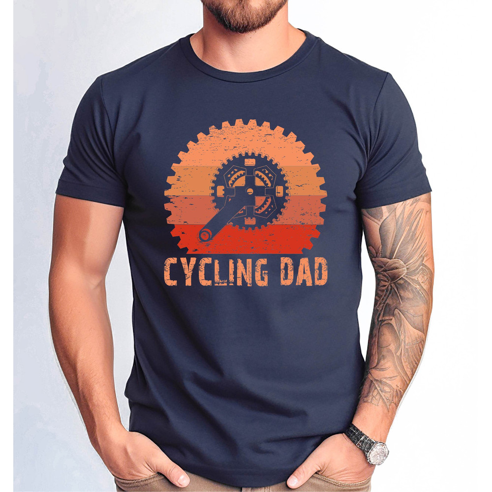 Cycling Dad Shirt, Cycling Bike Tee, Cycling Dad Gift Shirt, Bike Lover Gift Tee, Cyclist Clothes Tee, Funny Bike Tee, Distressed Desing Tee.jpg