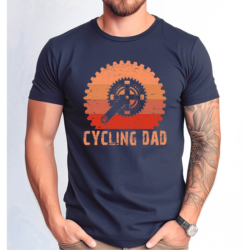 Cycling Dad Shirt, Cycling Bike Tee, Cycling Dad Gift Shirt, Bike Lover Gift Tee, Cyclist Clothes Tee, Funny Bike Tee, Distressed Desing Tee.jpg