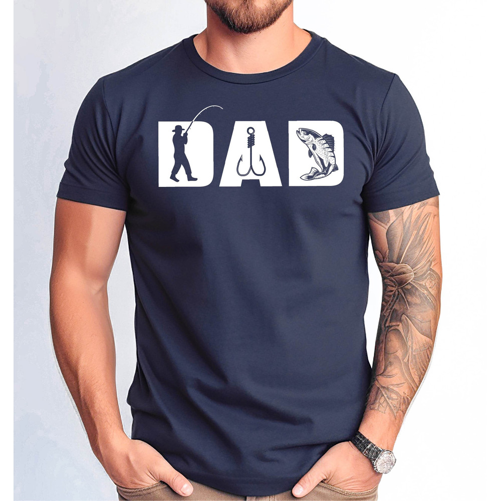 Dad Fishing Tshirt, Fisherman Tshirt, Husband Fishing Gift Tee, Father Day Fishing Gift Shirt, Dad Birthday Gift Tee, New Dad Tshirt.jpg