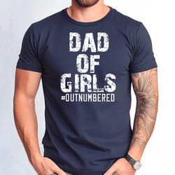 mens fathers day gift from daughters shirt, outnumbered tshirt, fathers day gift tshirt