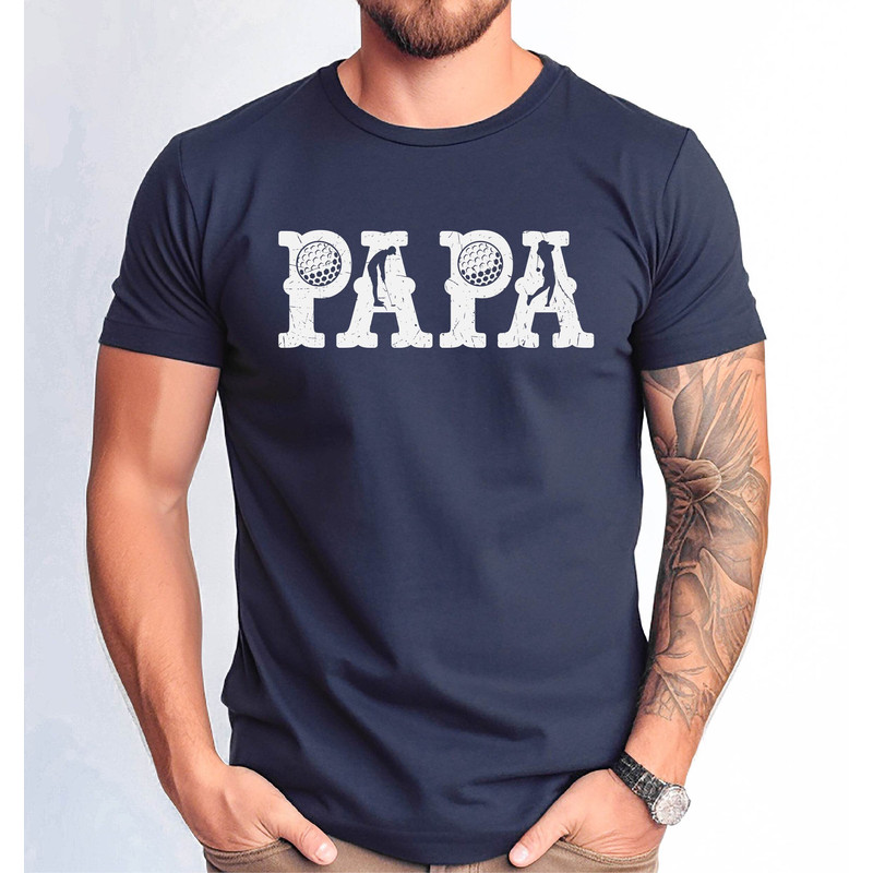 Papa Golf Tshirt, The Golf Papa Funny Golfing Tee, Father's Day Golf Father Tee, Golfer Dad Tshirt, Gift for Golfer Papa Tee.jpg