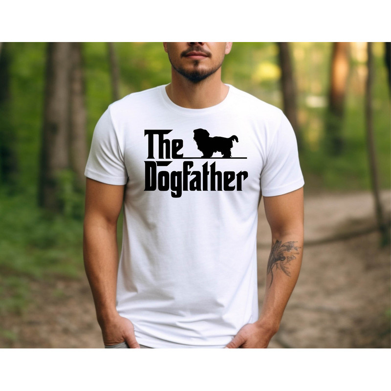 The Dogfather Tshirt, Shih Tzu Dad Shirt, Dod Dad Tshirt, Dog Owner Men Tshirt, Father's Day Dog Dad Tshirt, Dog Daddy Tee.jpg