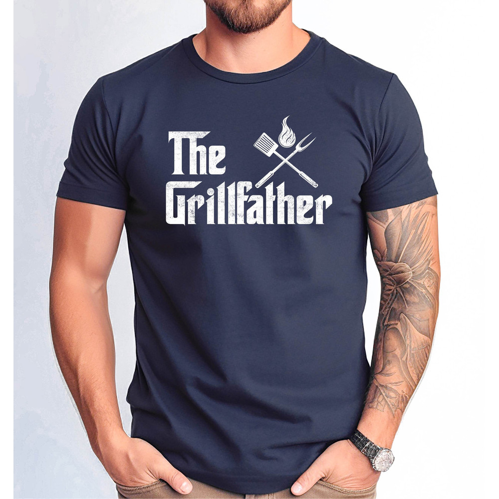 The Grillfather Tshirt, Picnic Lover Dad, The Grill Father Shirt, Fathers Day Tee, Grill Master Dad Tee, Fathers Day Grill Father Gift Tee.jpg