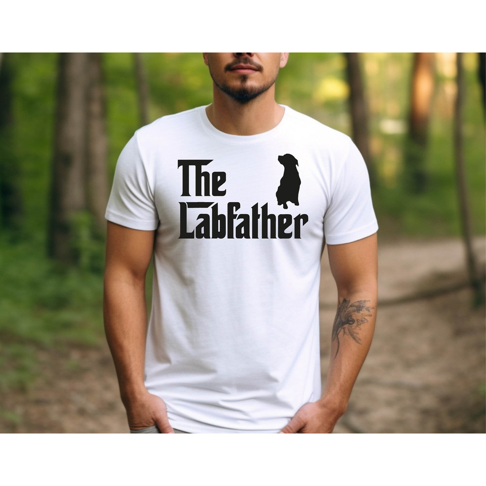 The Labfather Tshirt, The Labfather Labrador Dad Shirt, Labrador Dog Loving Dad T-shirt, Father's Day Labrador Dog Gift Tshirt, Dad Tshirt.jpg