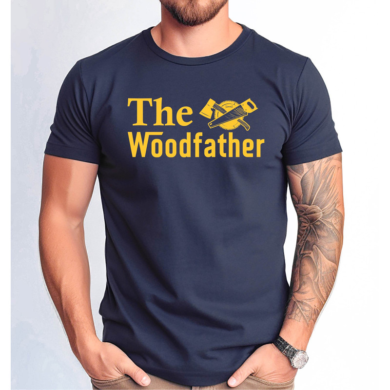 The Woodfather Tshirt, Woodfather Gift Idea Shirt, Carpenter Father Gift Tee, Funny Dad Carpenter Tee, Woodworking Dad Gift Tee, Handsaw Tee.jpg