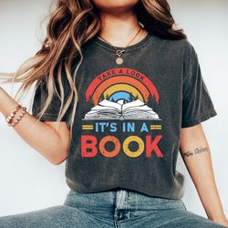comfort colors retro books shirt, cute books lover shirt, back to school, books lover teacher gifts, books club shirt, t