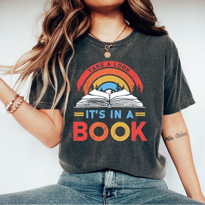 Comfort Colors® Retro Books Shirt, Cute Books Lover Shirt, Back to School, Books Lover Teacher Gifts, Books Club Shirt, Teacher Appreciation.jpg