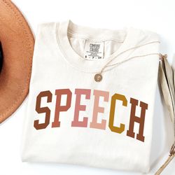 comfort colors speech therapy shirt, speech therapist shirt, pediatric sp shirt, gift for speech therapist, speech patho
