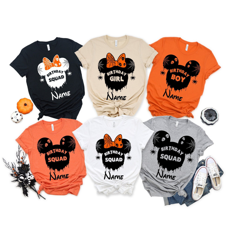 Disney Halloween Custom Family Birthday Shirt, Disney Halloween Birthday Gift for Boy Girl Shirt, Halloween Shirt, Custom Halloween Shirt.jpg
