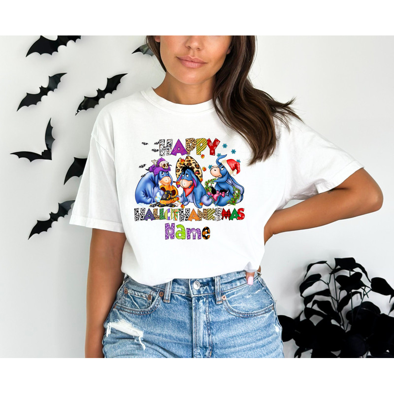 Disney Halloween Eeyore Shirt, Mickey and Friends Halloween Shirt, Disney Halloween Custom Shirt, Personalized Disney Family Shirt.jpg