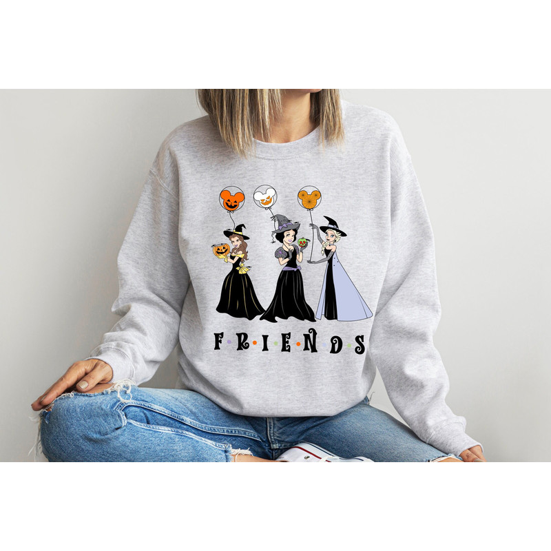 Disney Halloween Princess Sweathirts, Halloween Family Shirt, Halloween Disney Shirt, Disney Halloween, Disney Friends Shirt, Disney Shirt.jpg