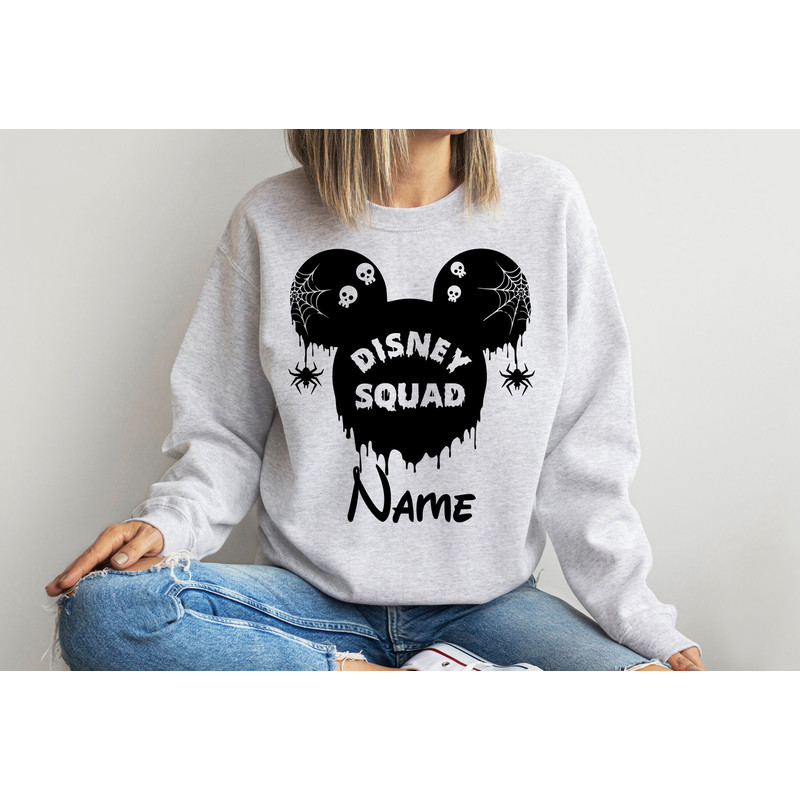 Disney Halloween Squad Custom Sweatshirts, Halloween Family Shirt, Halloween Disney Shirt, Mickey And Minnie Shirt, Halloween Shirt.jpg