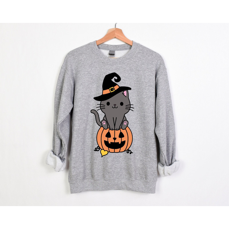 Halloween Cat Pumpkin, Halloween Shirt, Halloween Cats T-shirt, Halloween Sweatshirt, Spooky Season Sweatshirt, Halloween Gift,.jpg