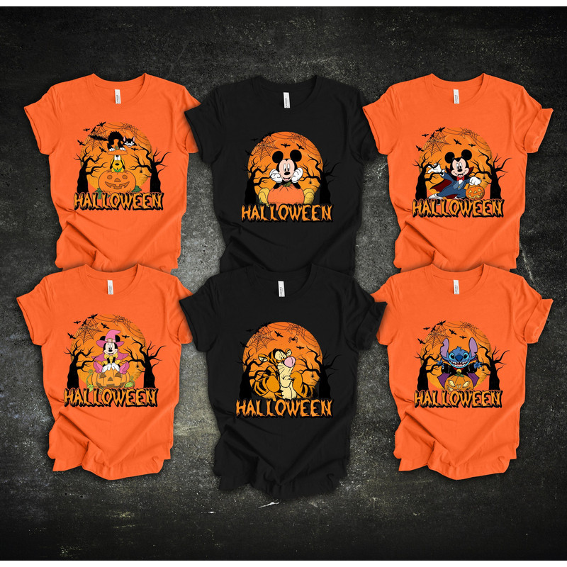 Halloween Shirts, Halloween Family Shirts, Halloween Disney Shirt, Disney Halloween Shirt, Disney Friends Shirt, Mickey Minnie and Friend 2.jpg