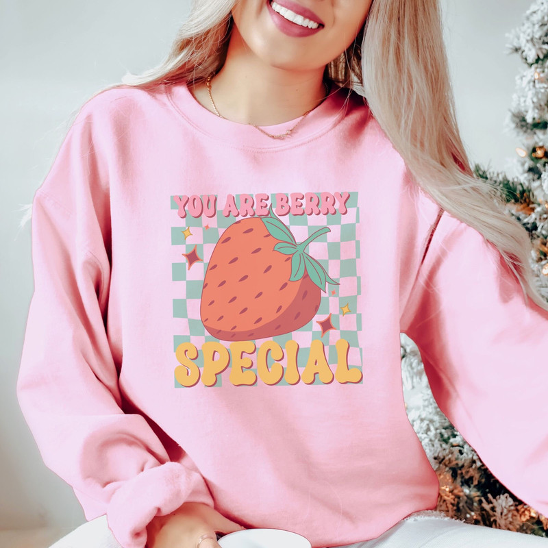 Retro Valentines Day Sweatshirt, You Are Berry Special Shirt, Strawberry Shirt Women, Valentines Day Gift, Cute Couple Sweatshirts Valentine.jpg