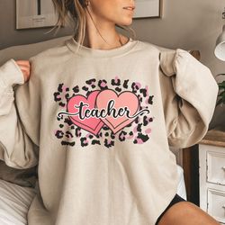 teacher sweatshirt, heart shirt teacher, gift for teacher, candy hearts shirt, valentines day gift for teachers teacher