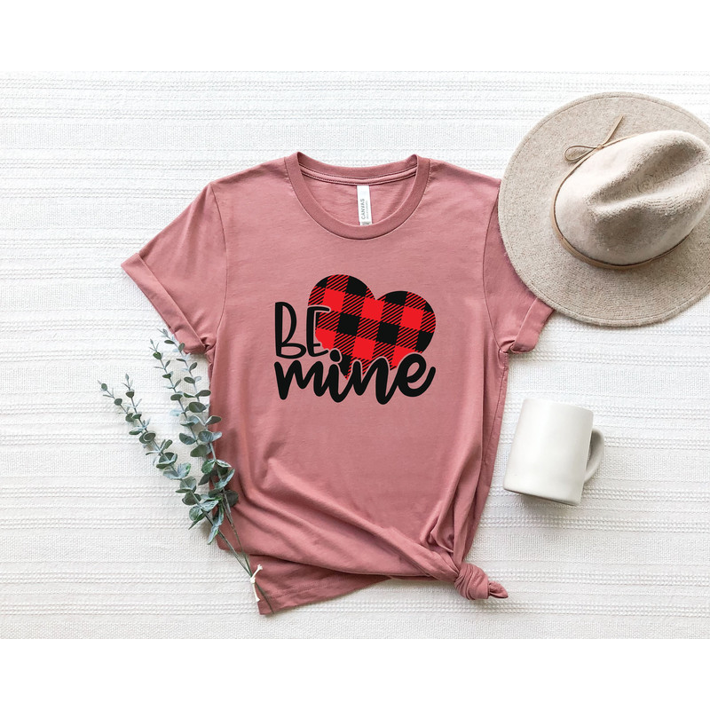 Be Mine Shirt,Buffalo Plaid Heart Shirt,Be Mine Plaid Shirt,Valentines Shirt,Valentines Day Shirt Women,Cute Valentine Shirt, Heart Shirt.jpg