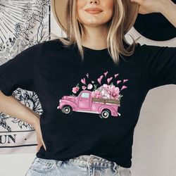 valentines love truck shirt, valentines shirt, valentines love shirt, love truck t shirt, valentines day gift, cute vale