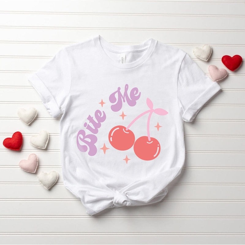 Bite Me Valentine Shirt, Valentines Day Shirt, Retro Cherry Shirt, Anti Valentine Shirt, Cherry Shirt, Funny Valentine Shirt, Bite Me Shirt.jpg