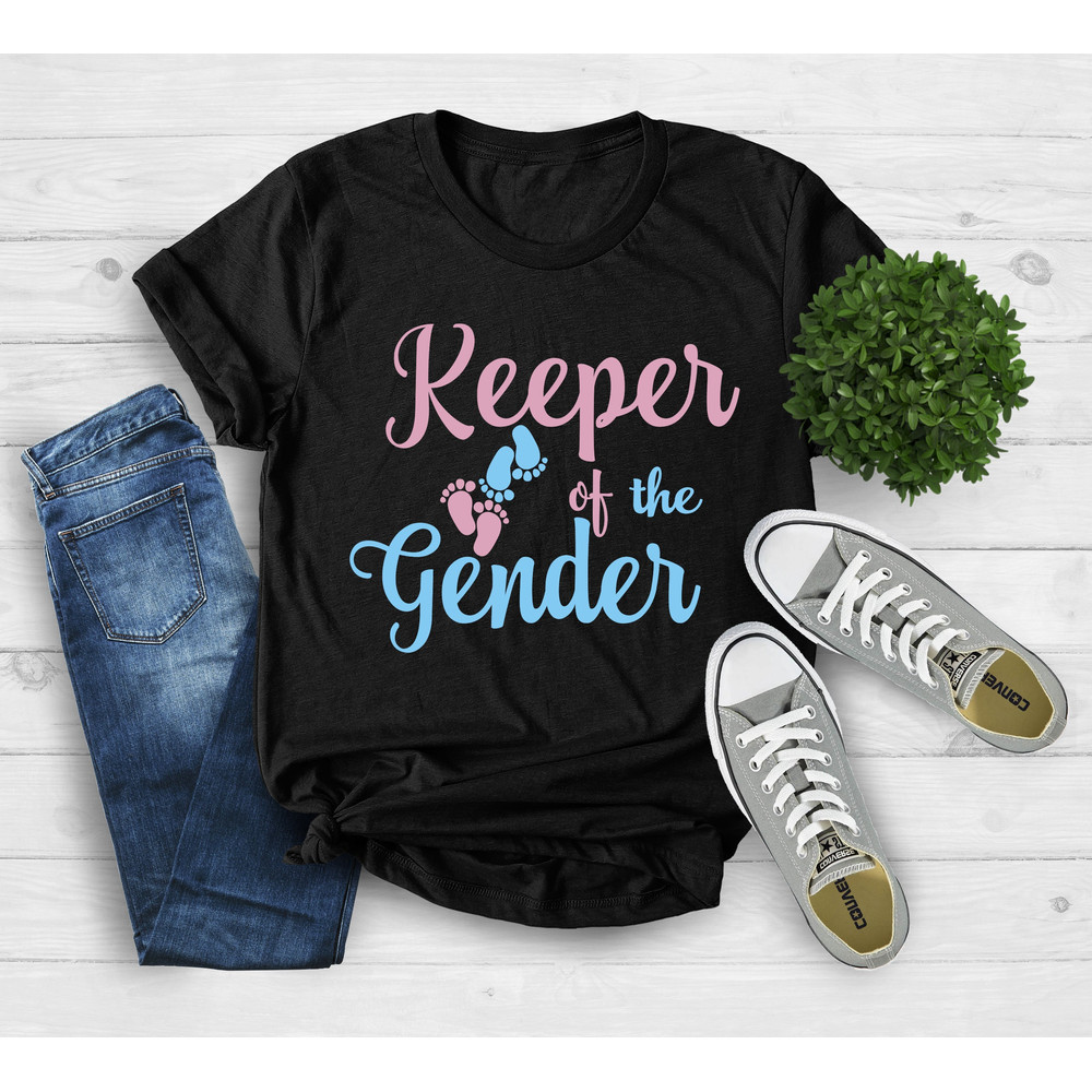 Gender Reveal Shirt, Keeper Of The Gender Shirt, Gender Reveal Party Shirt, Gender Reveal Gift, Gender Reveal Party, Gender Reveal Ideas.jpg