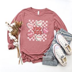teacher valentine sweatshirt, cute teacher valentine sweatshirt, retro heart sweatshirt, womens valentines day sweatshir
