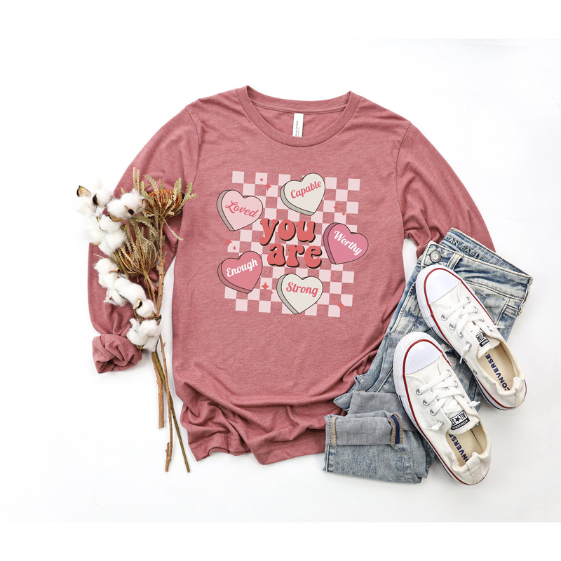 Teacher Valentine Sweatshirt, Cute Teacher Valentine Sweatshirt, Retro Heart Sweatshirt, Women's Valentines Day Sweatshirt, Funny Valentine.jpg
