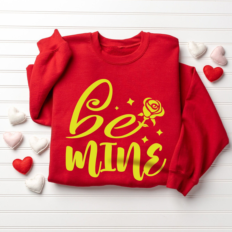 Valentine Sweatshirt, Be Mine Valentines Shirts for Women, Cute Valentine Sweater, Valentines Gift, Happy Valentines Day, Gift for Her.jpg