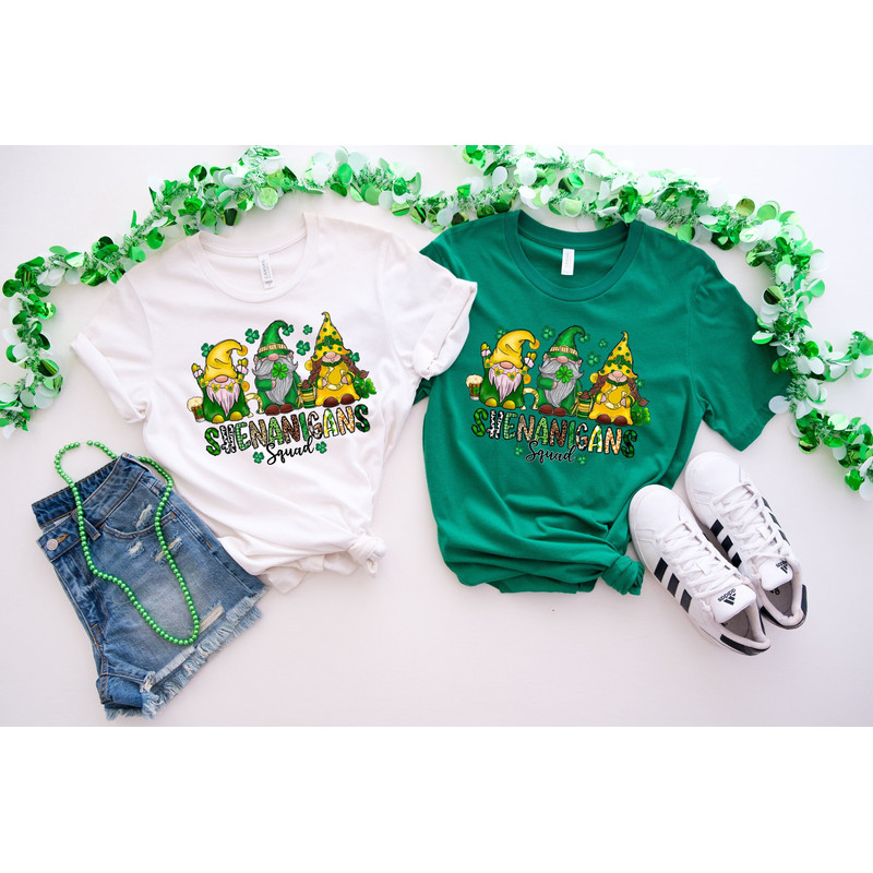 Shenanigans Squad Shirt, Matching St Patrick's Day Shirt, Irish Shirt, Lucky Shirt, St Patrick's Day Gnomes Shirt, Let's Day Drink Shirt.jpg