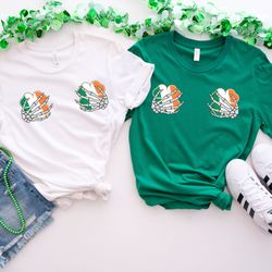 irish skeleton hands shirt, st patricks day shirt, funny st patricks tee, lucky shirt, irish beer, shamrock shirt, women