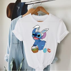 stitch easter shirt, easter day shirt, cute easter shirt, disney easter shirt, stitch shirt, easter disneyland shirts, h