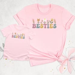 besties matching shirt, mommy and me shirt, mama and mini shirt, mothers day shirt, floral mama shirt, mom and daughter