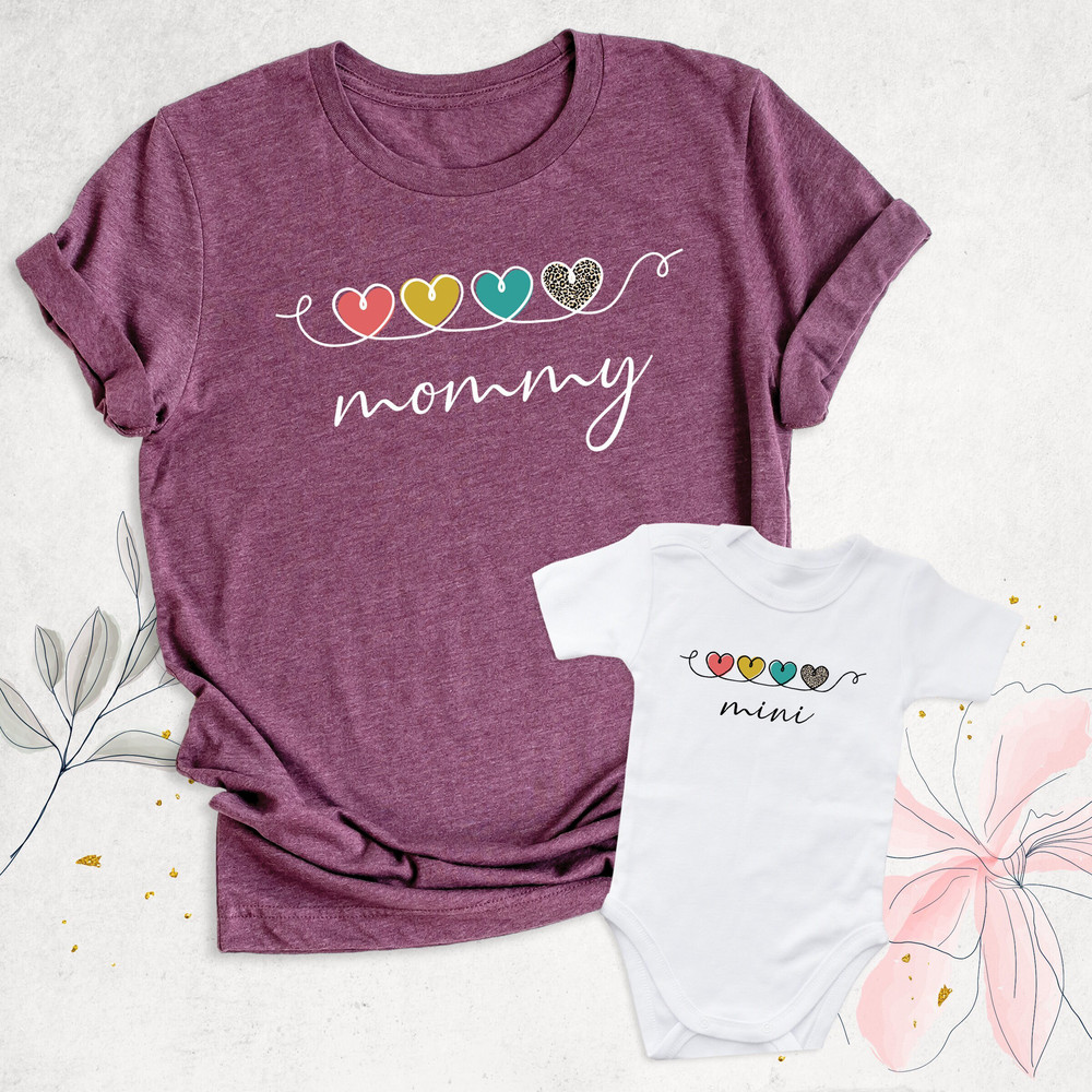 Mommy and Me Shirts, Mothers Day Shirt, Matching Mama Mini Outfits, Mother Daughter Shirt, Baby Shower Shirt, New Mom Gift, Valentines Shirt.jpg